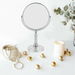 10X Megnifigation Tabletop Vanity Mirror Metal Rotating Mirror For Desk Dresser Beauty Cosmetic. Available at Crazy Sales for $32.95