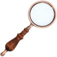 Detailed information about the product 10X Vintage Handheld Copper Magnifying Glass With Wooden Handle Best Reading Magnifier For Collection Elderly Reading