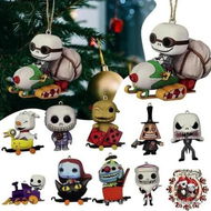 Detailed information about the product 11 Pcs Nightmare Before Christmas Acrylic Pendant Christmas Tree Sports Muscle Grinch Pendant Funny Accessories Christmas Pendants Hanging