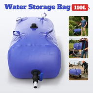 Detailed information about the product 110L Water Bladder Tank Camping Storage Container Large Foldable Portable Bag for Outdoor Emergency Garden Irrigation Fishing Boating Fire Prevention