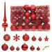 111 Piece Christmas Bauble Set Red Polystyrene. Available at Crazy Sales for $59.95