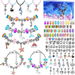 112 Pcs Charm Bracelet Jewelry Making Kit DIY Charm Arts And Crafts Gift Set For Teens Kids Ages 5+ Birthday Holiday. Available at Crazy Sales for $24.99