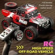 Detailed information about the product 1:14 4WD RC Truck 2.4GHz Remote Control LED HEAD LIGHTS Toy Cars Off Road Vehicle Climbing Racing OffRoad All Terrain Monster TruckDual Batteries