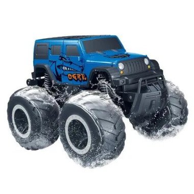 1:16 RC Pick-up Car Truck Toys Remote Control Cars Body Waterproofing Suitable for All Terrain 4WD Off-Road Car Gifts Presents for Boys/Girls Ages 3+ (Blue)