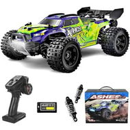 Detailed information about the product 1/18 Scale All-Terrain RC Car for Teens, 40+KM/H High Speed 4WD Off-Road Remote Control Truck, 2.4GHz Electric Toy Vehicle Christmas Gift (Green)