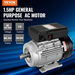 1.1KW Electric Motor 2800 rpm AC 220~240V 7.1A 90S B34 Frame Air Compressor Motor Single Phase 24mm Keyed Shaft CW/CCW Rotation. Available at Crazy Sales for $399.95