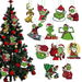 12 Christmas Grinch Hanging Ornaments Christmas Tree Decorations for Party New Year Birthday Ideal Festive Decor. Available at Crazy Sales for $9.99