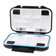 Detailed information about the product 12 Compartments Waterproof Storage Case Fly Fishing Lure Spoon Hook Bait Tackle Box Black