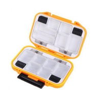 Detailed information about the product 12 Compartments Waterproof Storage Case Fly Fishing Lure Spoon Hook Bait Tackle Box Orange