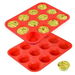 12 Cups Silicone Muffin Pan - Nonstick Cupcake Pan 2 Pack Regular Size Silicone Mold. Available at Crazy Sales for $14.99