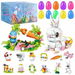 12 Easter Eggs with Bunny Building Block Sets,Easter Gifts with Basket Stuffers,Party Favors & Decorations,Creative Rabbit Building Toys for Kids. Available at Crazy Sales for $24.95