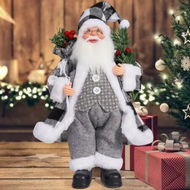 Detailed information about the product 12 Inch Santa Claus Doll, Standing Santa Claus Figure Christmas Figurine Ornaments for New Year Christmas Holiday Party Home Decoration