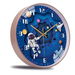 12 Inch Silent Movement Kids Wall Clock, Non Ticking Children Round Wall Clock Battery Operated Space Travel Style Decor Children Clock. Available at Crazy Sales for $19.95