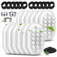 Detailed information about the product 12 Pack Cat Water Fountain Filters Replacement with 12 Pack Pre-Filter Sponges Set for 3.2L/108oz Stainless Steel Water Fountain