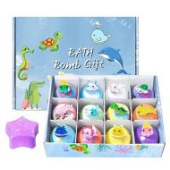 Detailed information about the product 12 Pack Organic Bath Bombs, Bath Bomb Gift Set with Surprise Inside,Safe Handmade Fizzy Balls for Kid,Easter Valentines Christmas Birthday Gift