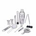 12 Pcs Bartender Kit Cocktail Shaker Set Muddler Jigger Strainer. Available at Crazy Sales for $39.99