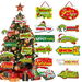 12 Pcs Grinch Christmas Tree Ornaments, Christmas Tree Decorations, Outdoor Tree Festival Ornaments for Christmas Party Supplies and Gifts. Available at Crazy Sales for $9.99