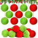 12 Pcs Red and Green Furry Christmas Ball Ornaments for Tree Red and Green Christmas Hanging Decorations. Available at Crazy Sales for $19.95