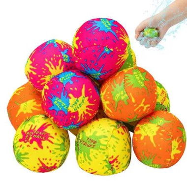 12 Pcs Water Splash Balls Float, Mini Bomb Balls for Pool, Absorbent Ball for Activities, Kids Pool Toys Summer Beach Soaking Games Fun