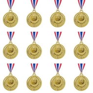 Detailed information about the product 12 Pieces Gold Award Medals-Winner Medals Gold Prizes for Sports,Competitions,Party,Spelling Bees,Olympic Style,2 Inches