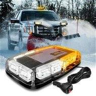 Detailed information about the product 12â€ Roof Top Strobe Lights 48LED Amber White Hazard Light Emergency Warning LED Flashing Light Magnetic Trucks Tractors Snow Plows Construction vehicles