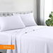 1200tc hotel quality cotton rich sheet set mega queen white. Available at Crazy Sales for $74.95