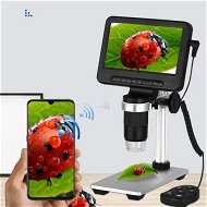 Detailed information about the product 1200X Coin Microscope, 1080P Wireless LCD Digital Microscope with 8 LED Lights, PC View, Photo/Video Capture, Compatible with Windows iPhone, Android
