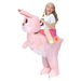 120140cm Easter Inflatable Pink Bunny Costume for Men Women, Party Dress Up Riding Rabbit Blow up Costumes Kids. Available at Crazy Sales for $44.99