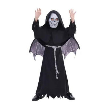 120CM Grim Reaper Suit with Bat Wings Mask Ideal For Halloween Cosplay And Festive Events