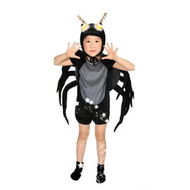 Detailed information about the product 120CM Little Spider Short Sleeves Set Costume with Gloves and Foot Covers Ideal For Christmas Halloween And Festive Events