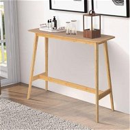 Detailed information about the product 120cm Rectangular Bar Height Pub Table With Sturdy Wooden Construction For Dining Room
