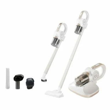 120W Handheld Cordless Vacuum Cleaner With Dust Mite Removal 8500Pa Power 260ml Dust Box For Home Hard Floor Carpet Pet Hair Color White