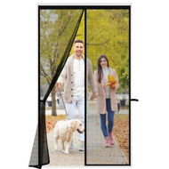 Detailed information about the product 120x220cm Fiberglass Mesh Magnetic Door Screen Self-Closing Door Net Screen With Magnet Closures Fireproof.