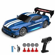 Detailed information about the product 1:24 Scale RC Drift Car 4WD 2.4GHz 20KM/H High Speed Racing Sport Toy Car with LED Lights,Racing and Remote Control Color Blue