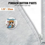 Detailed information about the product 1.25' 32mm Button Badge Parts Supplies for Button Maker Machine 500 Sets