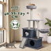 127cm Cat Tree Tower Scratching Post Bed Sisal Scratcher Furniture House Cave Condos Climbing Stand Gym Hammock Ramp. Available at Crazy Sales for $49.88