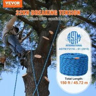 Detailed information about the product 12.7mm Static Climbing Rope 45.7M(150ft) Outdoor Rock Climbing Rope Blue