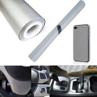 Detailed information about the product 127X50cm 3D DIY Car Self Adhesive Carbon Fiber Vinyl Sticker Silver