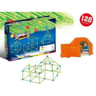 Detailed information about the product 128 Pcs Glow in The Dark Fort Building Kit,Creative Indoor & Outdoor Play Tent and Tunnel Toys for 5-10 Year Old Boys & Girls,STEM Building Toy Gifts