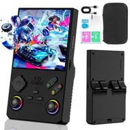 Detailed information about the product 128G 40000 in 1 V40 MAX Handheld Game Console 4.0 inch IPS Screen Mini Retro Console 3800mAh Portable Pocket Arcade 45 Mainstream Emulator (Black)