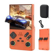 Detailed information about the product 128G 40000 in 1 V40 MAX Handheld Game Console 4.0 inch IPS Screen Mini Retro Console 3800mAh Portable Pocket Arcade 45 Mainstream Emulator (Orange)