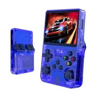 Detailed information about the product 128G Handheld Game Console with 3D Dual System Portable Retro GBA Console, 3D Classic Open Source 3.5 inch IPS Screen Handheld, Blue