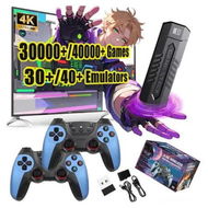 Detailed information about the product 128G Retro Gaming Console, Retro Game Stick 4K with 20,000+ Games and 9 Emulators Built-in, Plug and Play Video Games for TV