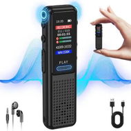 Detailed information about the product 128GB Voice Recorder,Upgraded Digital Voice Activated Recorder with AI Noise Reduction Technology,Dictaphone Tape Recorder Device with Playback