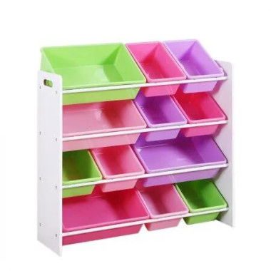 12Bins Kids Toy Box Bookshelf