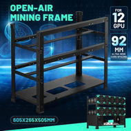 Detailed information about the product 12GPU Mining RIG Case Rack Open Air Frame Graphics Card Holder Motherboard Bracket 3 Tiers