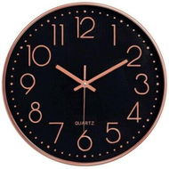 Detailed information about the product 12inch Rose Gold Black Silent Wall Clock For Kitchen School Living RoomBedroomOffice