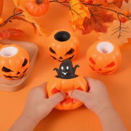 Detailed information about the product 12P Pumpkin Toys Ghost Relieve Stress Fidget Toys Pumpkin Stress Ball Halloween Party Favors Gifts