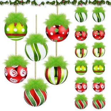 12PCS 6CM Christmas Ball Set Ideal For Christmas Tree Decorations And Home Living Room Decor