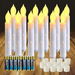 12PCS Battery Operated LED Taper Candles Light Flameless Taper Candles With Flickering Warm White Light. Available at Crazy Sales for $29.99